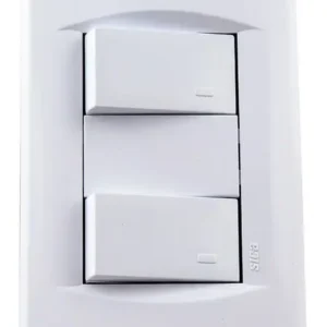 Llave De Luz 2 Puntos Completa Life Blanco Puro Sica Blanco