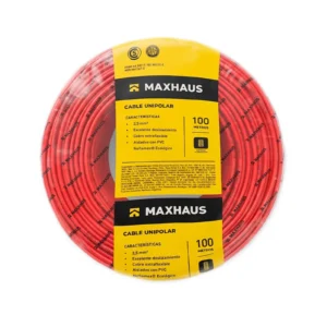 Cable Unipolar 2.5Mm Rojo X 100 M Maxhaus