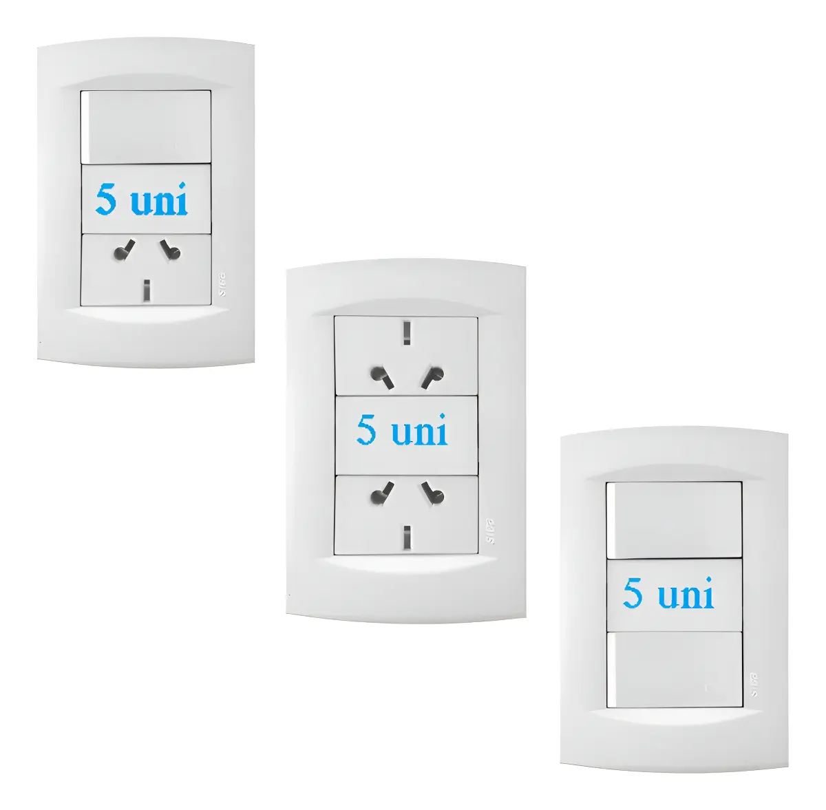 Pack X 15 Llaves De Luz Armadas 2 Modulos Sica Life