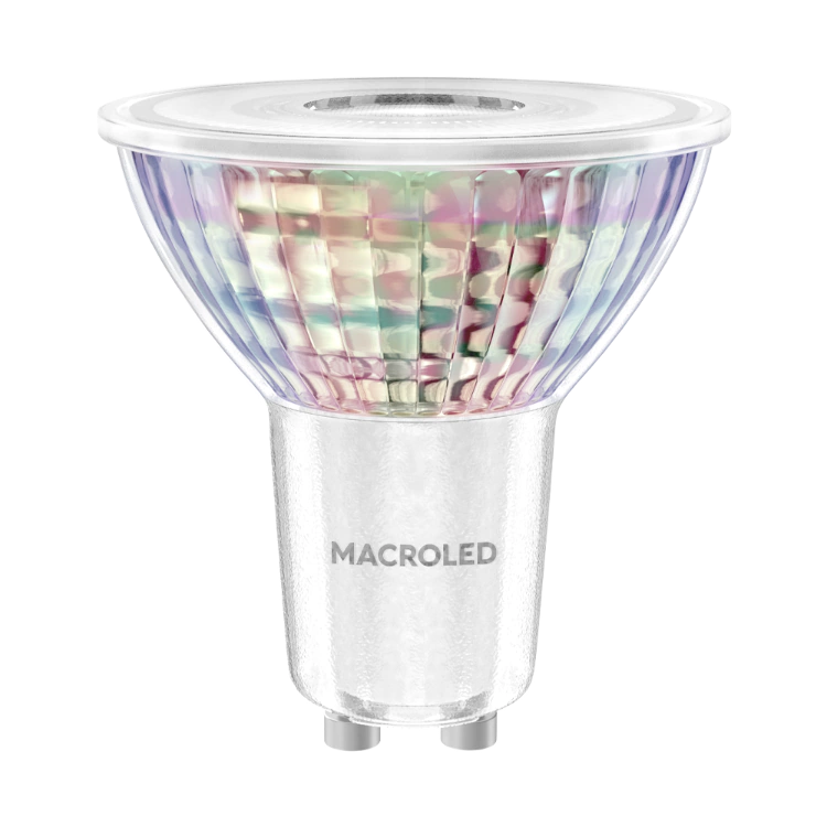 Dicroica Led 220v Gu10 Vidrio Premium 36° (7w)