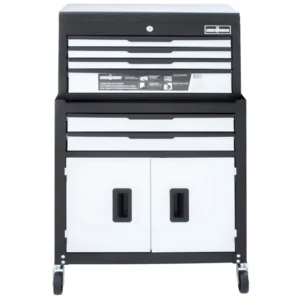 Carro de herramientas metálico 100 kg 326097 con gabinete