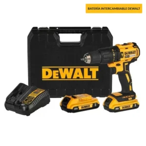 Taladro percutor inalámbrico DCD7781D2 + 2 baterías + cargador + maletín 20 V