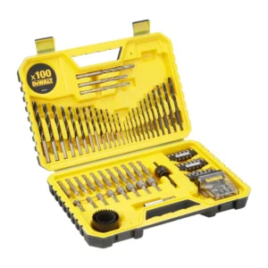 Set de mechas y puntas 100 pzs. para taladrar y atornillar DT71563-QZ