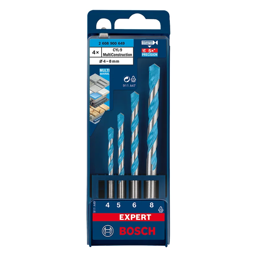 Juego de 4 mechas expert 4 - 8 mm